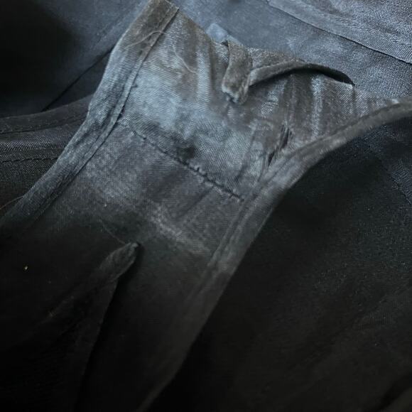 New with Tags 2K Theory Metallic Dot Silk Black Damia Ruffle Evening Dress Sz 2 - Picture 6 of 12